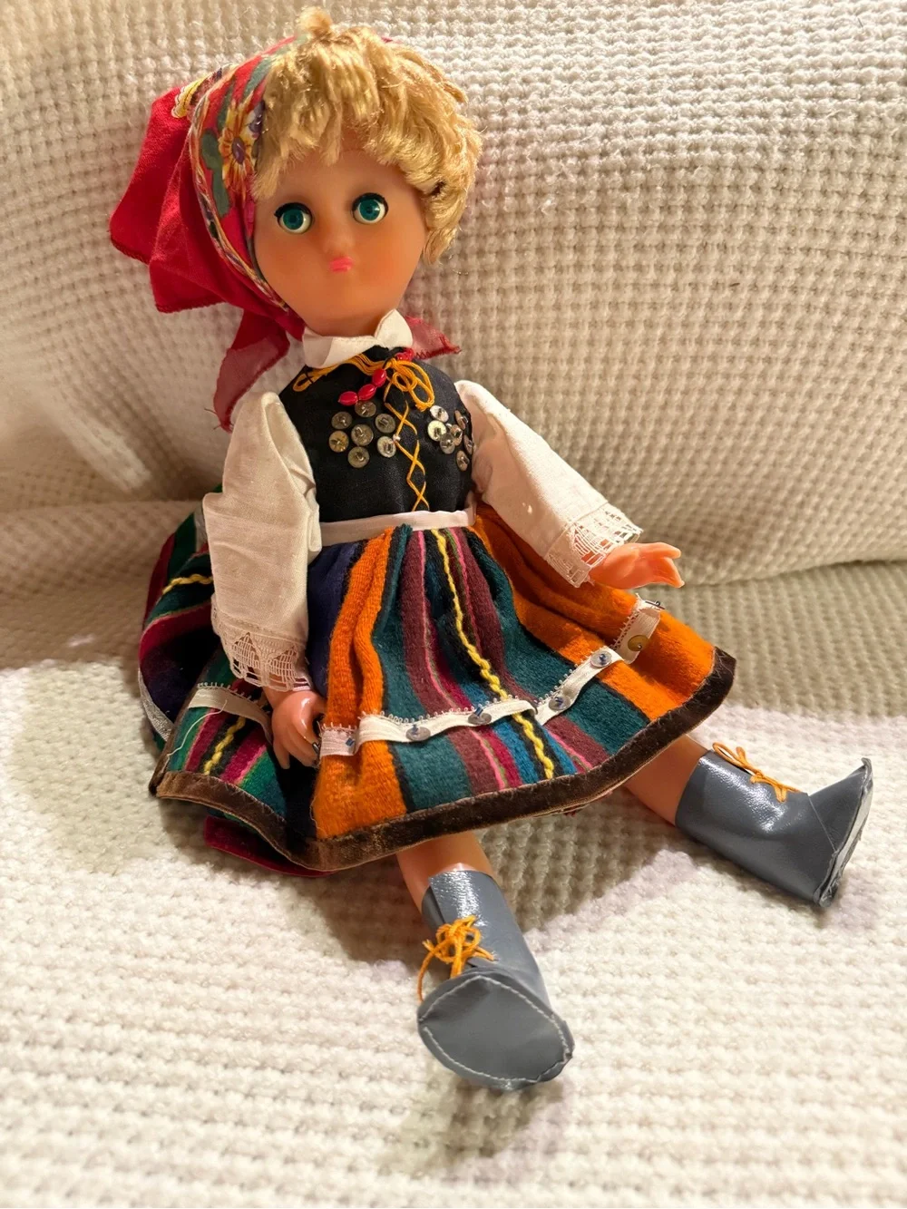 vintage Polish folkloric doll